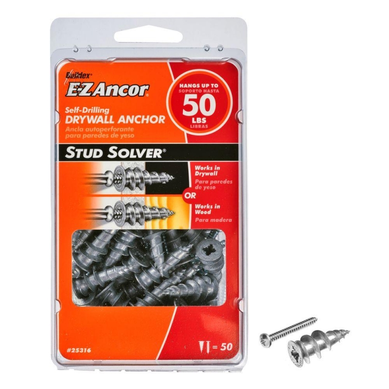 25316 50PK SELFDRILLING ANCHOREZANCOR W/ 7X11/4